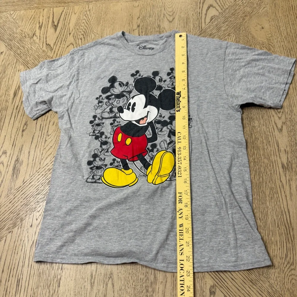 Disney Mickey‎ Mouse Graphic T Shirt Adult 2XL 18 Gray Cartoon Tee